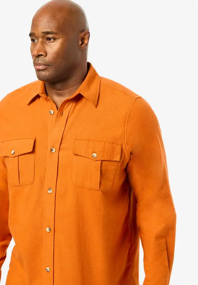 Signature Solid Flannel Shirt