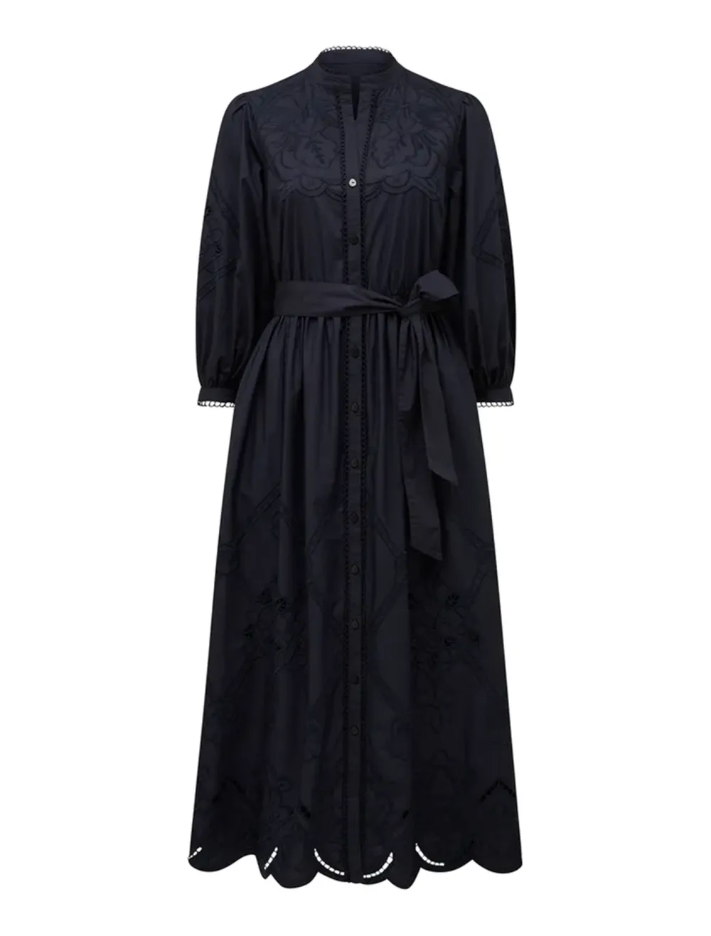 Broderie Midi Dress