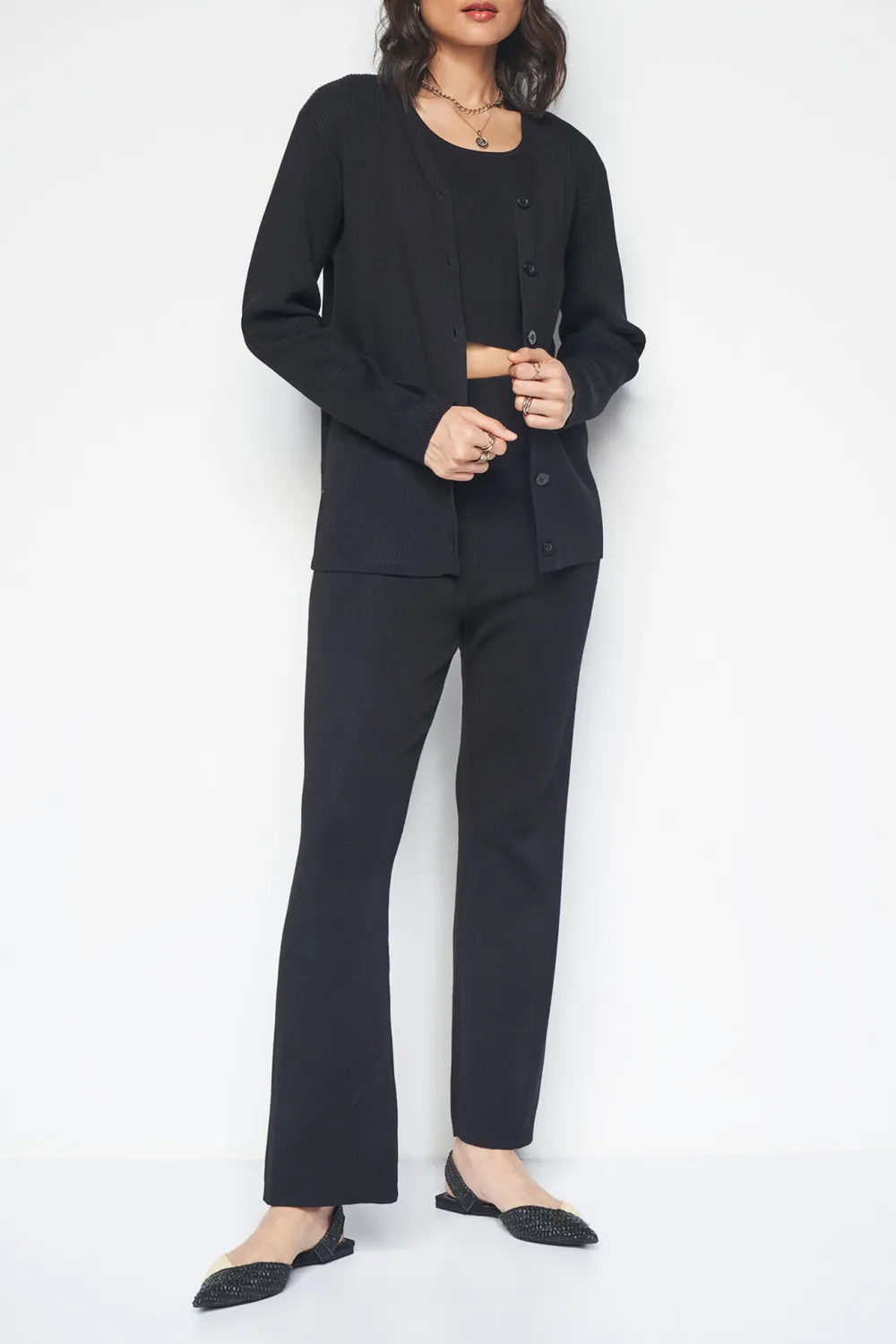 Soft Fabric Relaxed-Fit Basic Set