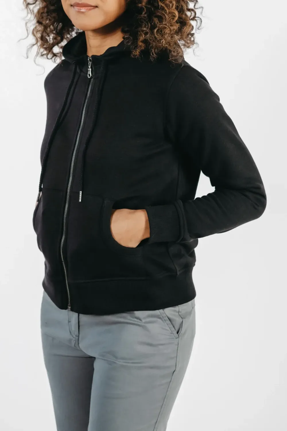 The Black Cotton Hoodie