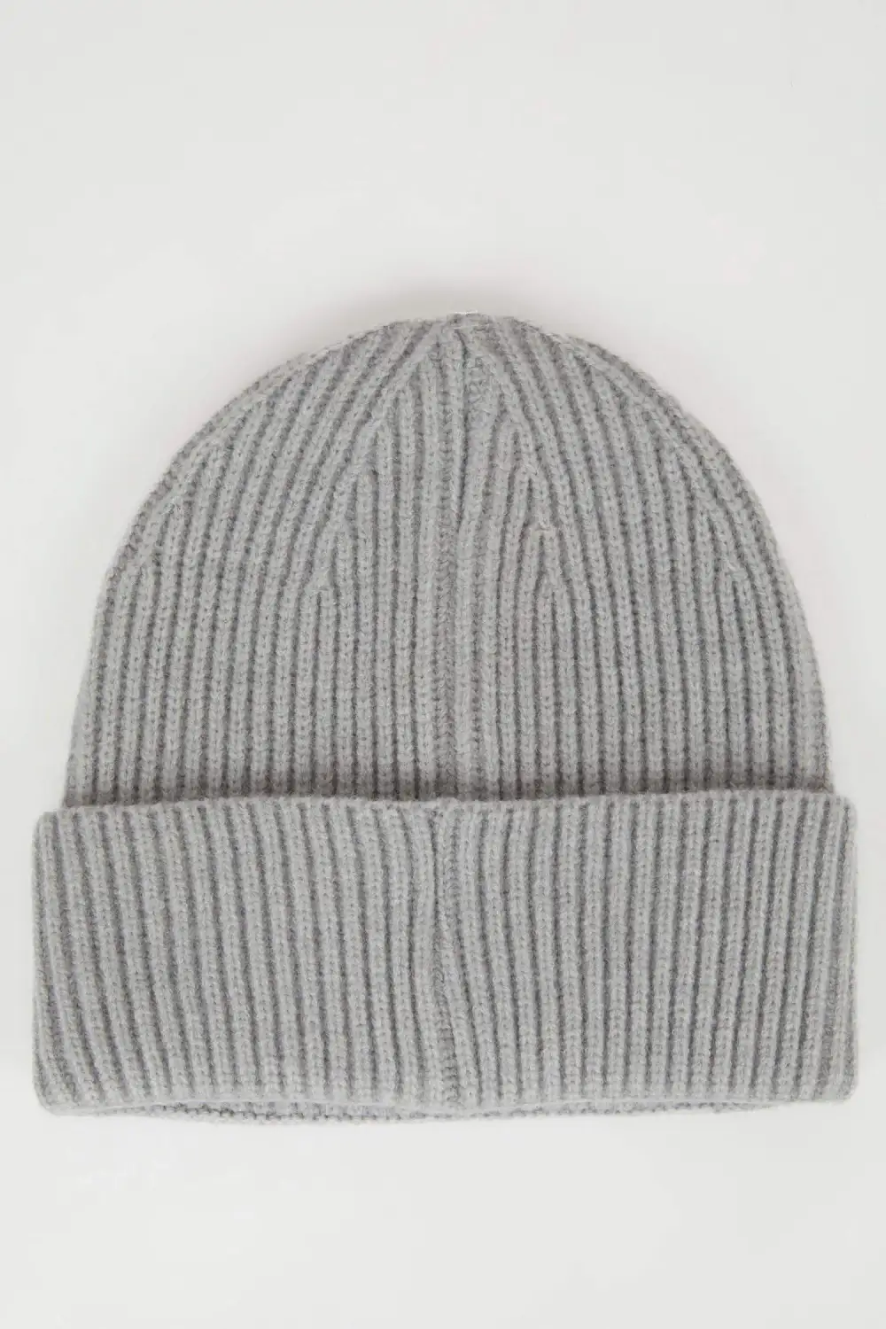 Grey Textured Warm Beret