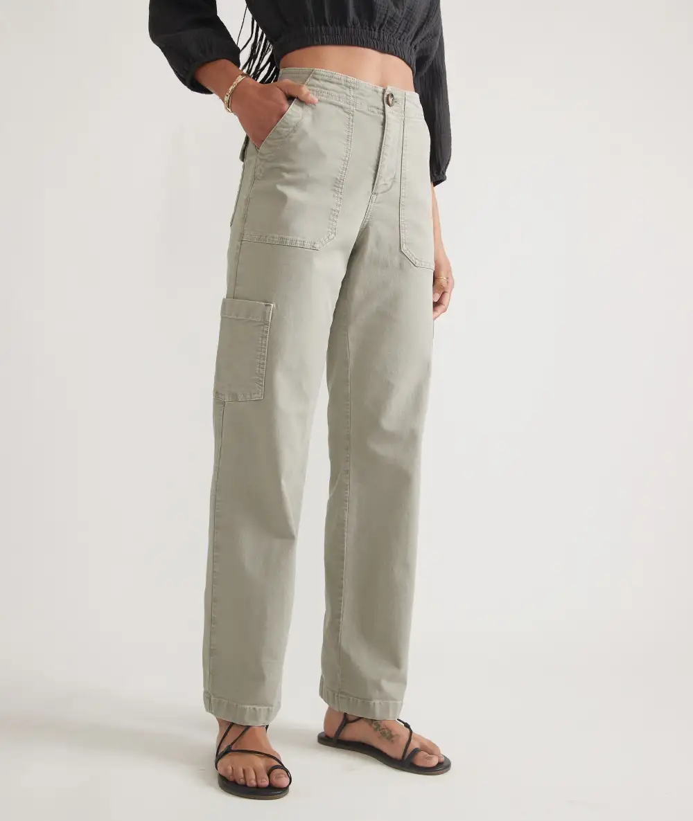 Khaki Cargo Utility Pants