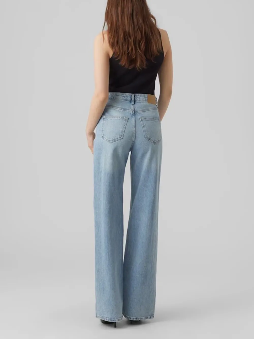 Blue Denim High Waist Casual Style Jeans