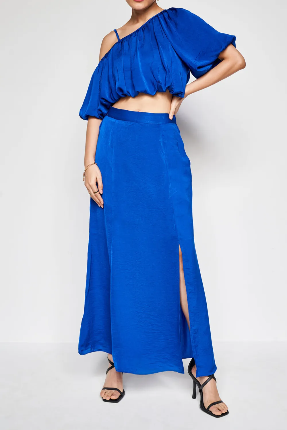 Long Length Casual Style Skirt Set