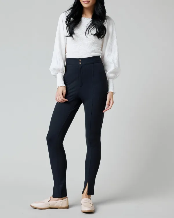 Black Ankle Slit Pant