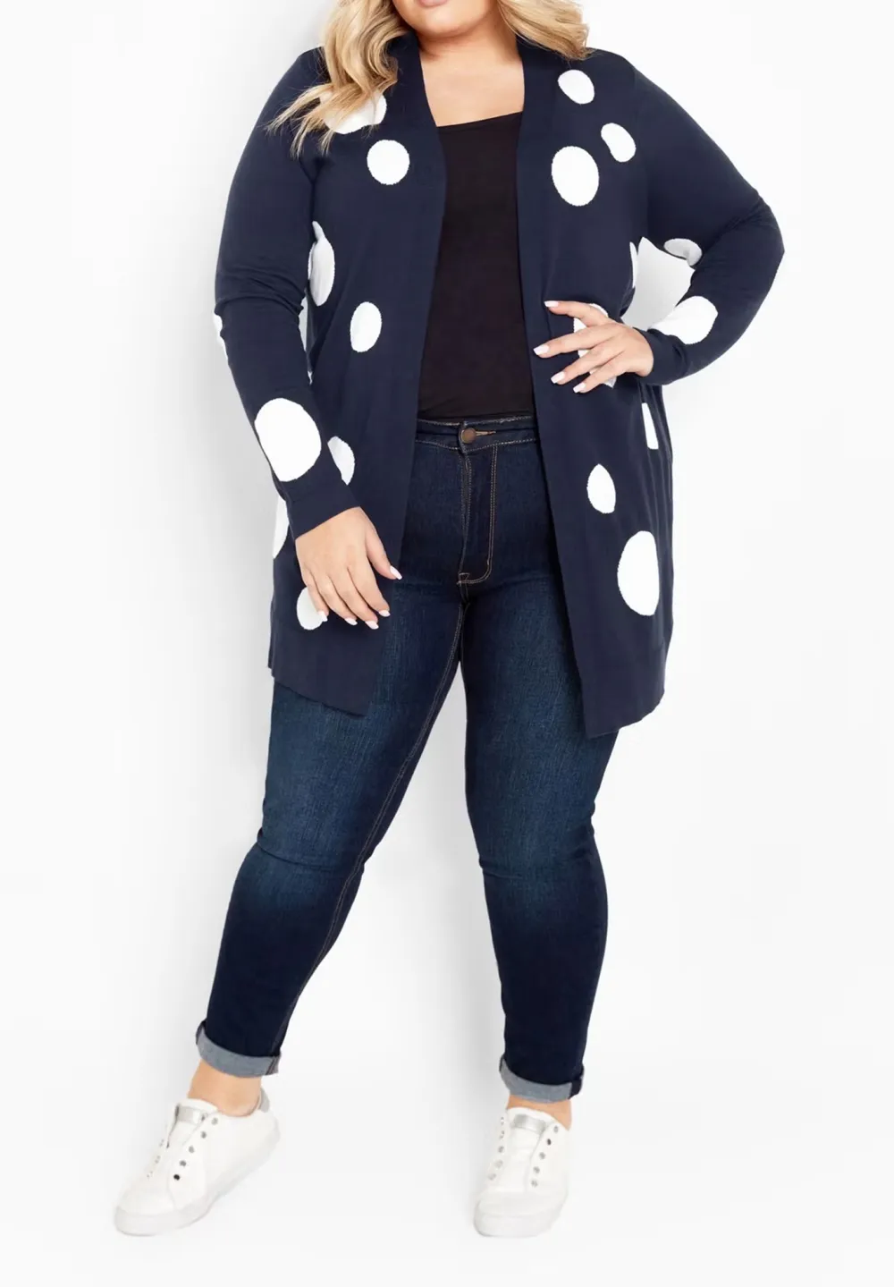 Spotted Pattern Cardigan