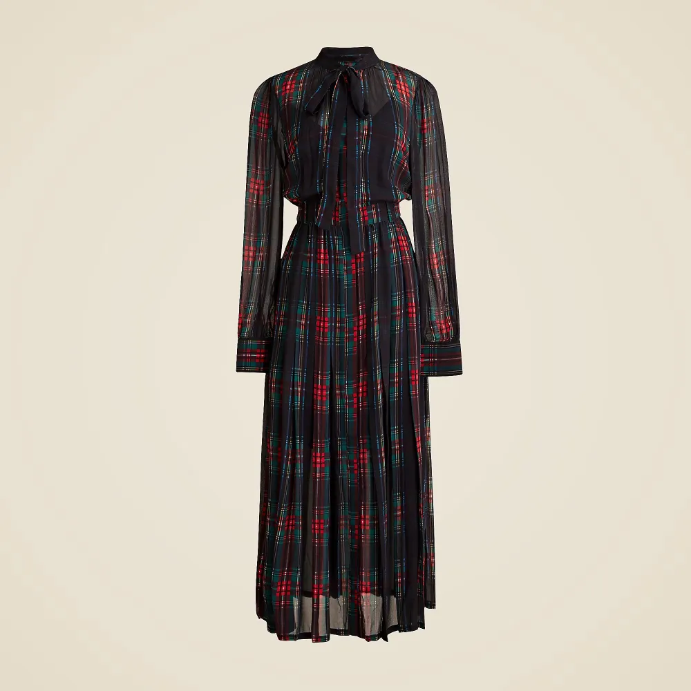 Street Long-Sleeve Cashmere Midi Dresses