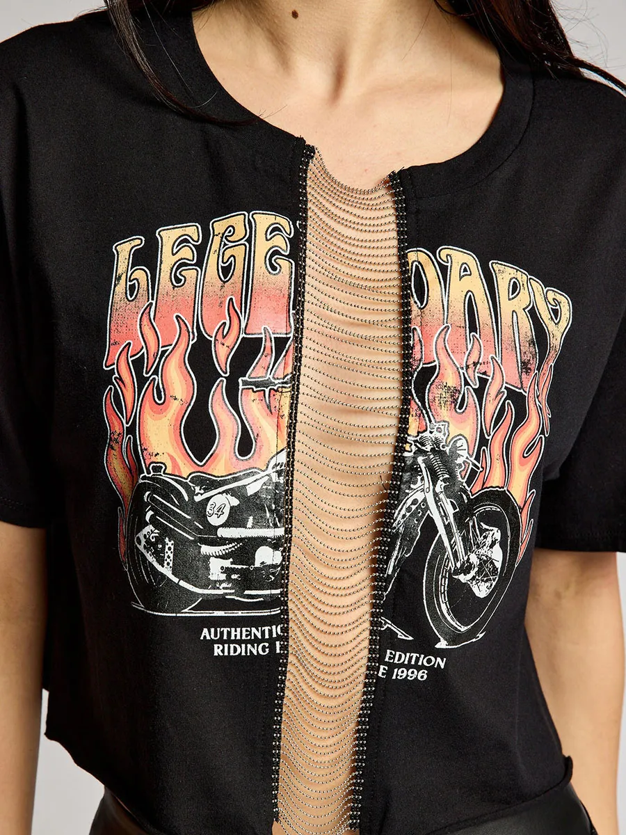 Vintage Chain Middle Crops