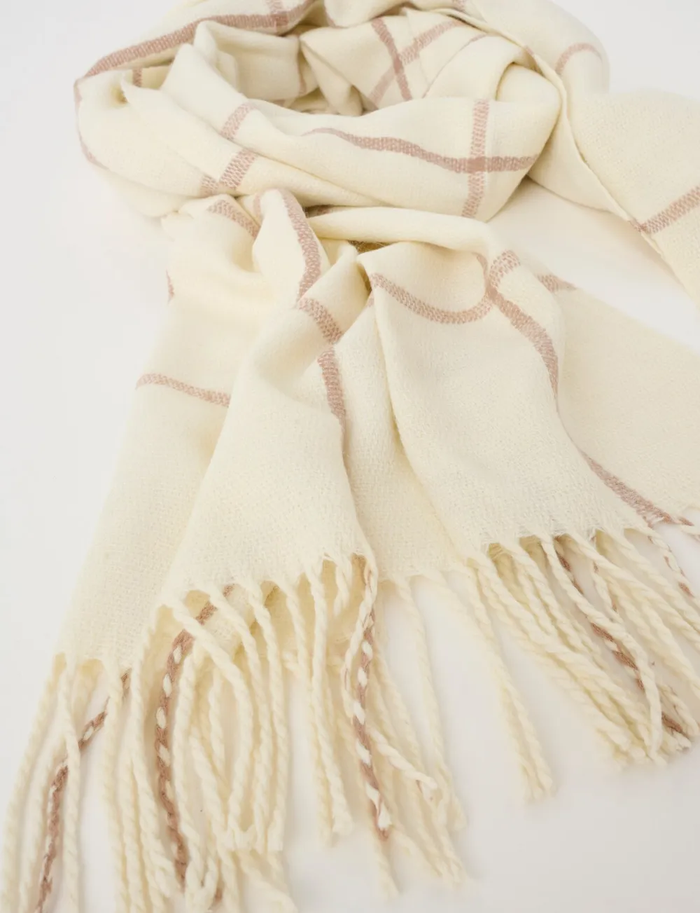 High-End Exquisite Cream Scarf