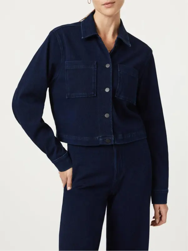 Regular Denim Black Jacket