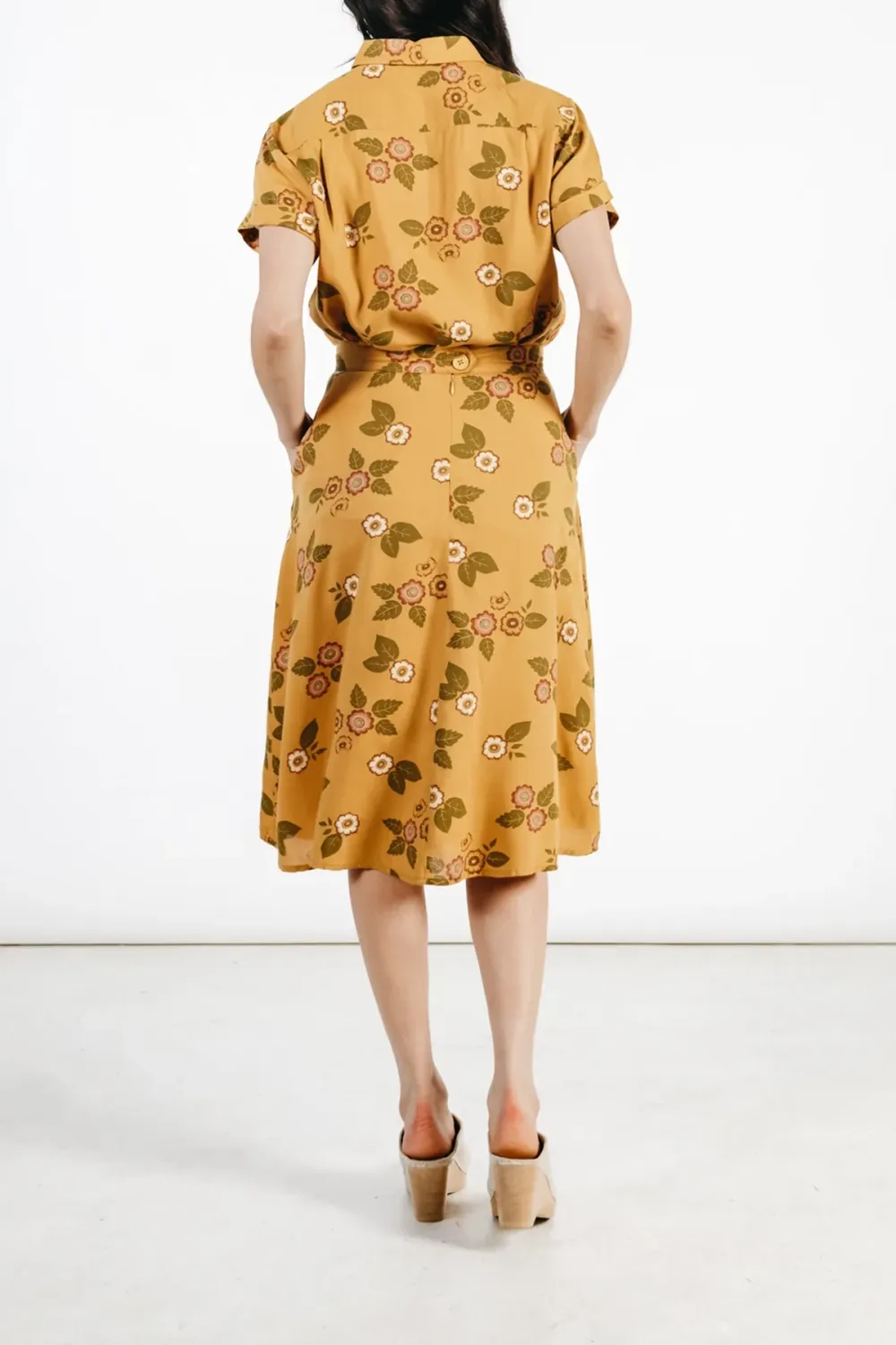 The Plants Print Casual Skirt