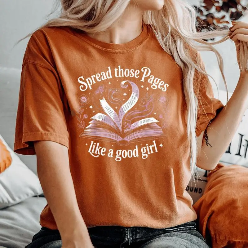 Spread Those Pages Like A Good Girl Women's Oversized Comfort T-Shirt