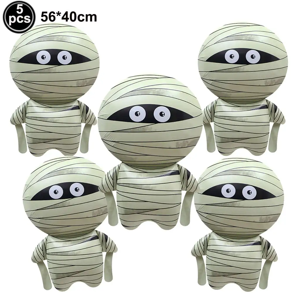 4D 22inch Halloween Foil Inflatable Eyeball Decoration Spooky Halloween Party Supplies Eyeball Balloons Halloween Home Decors