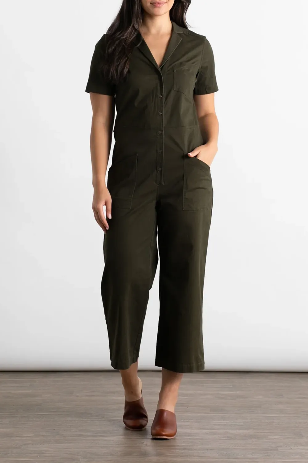 The Loose V-neck Jumpsuit
