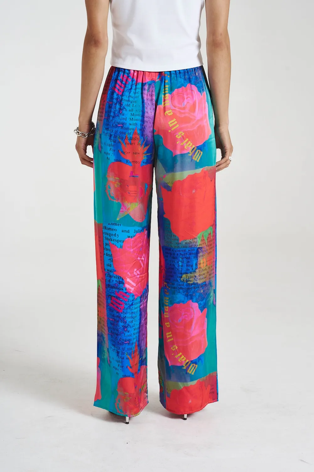Personal Artistic Color Collision Straight  Pants