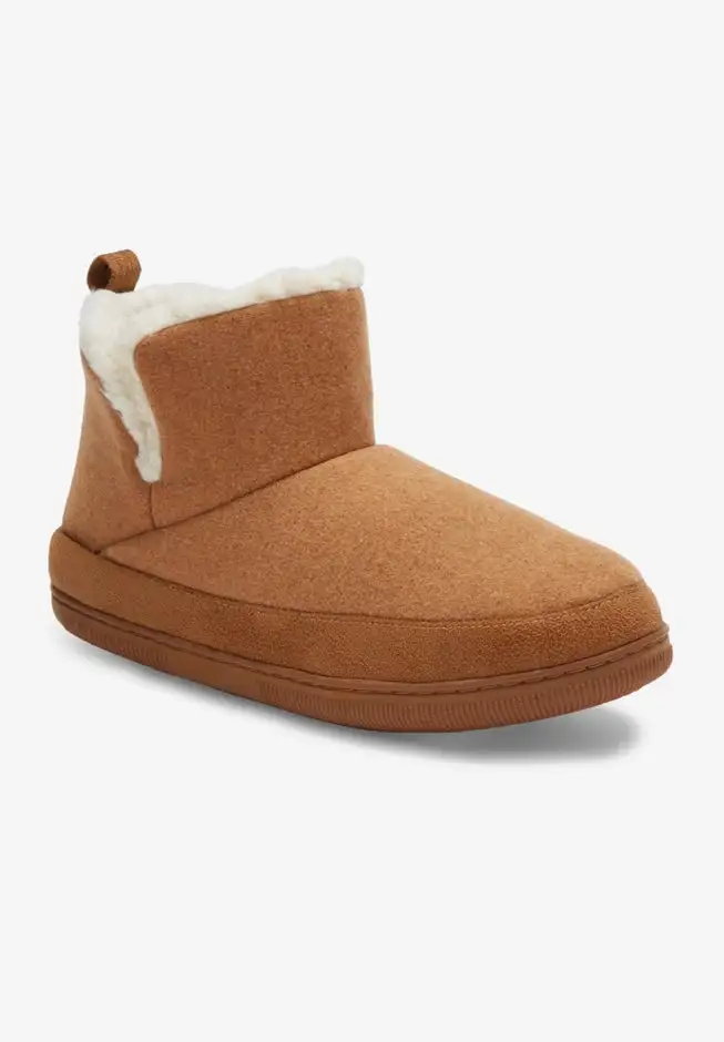 Sherpa Lined Comfort Slipper Boot