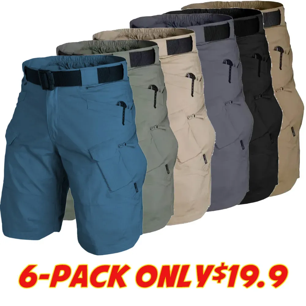 Men's Multifunctional Waterproof Multi-pocket Outdoor Tactical Shorts