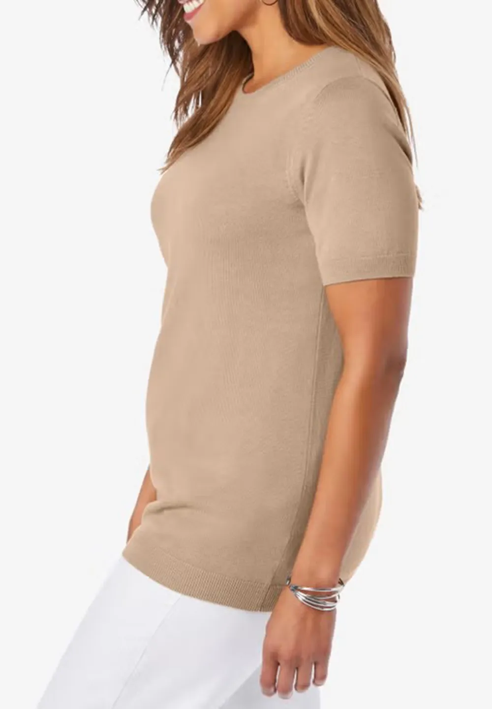 Thin Short Sleeved Sweater