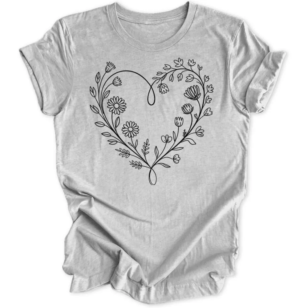 Flower Heart Unisex T-Shirt