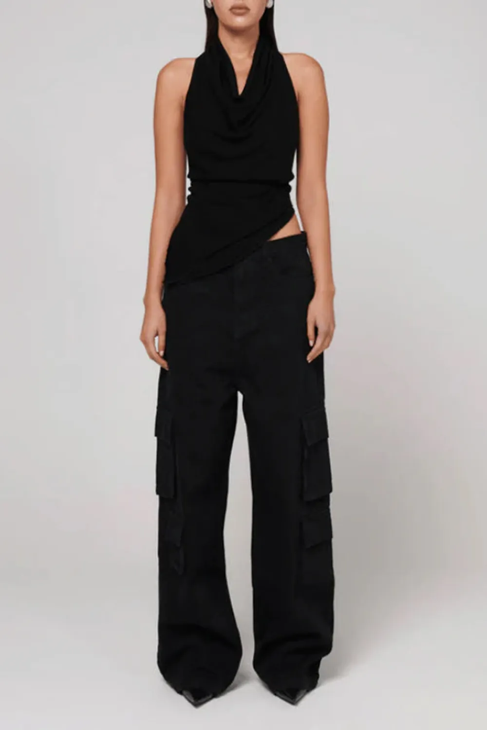 Black Soft And ComfortableBreathable Bodysuit