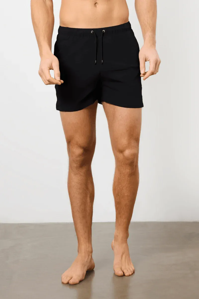 In Black  Leisure Daily Swim Short
