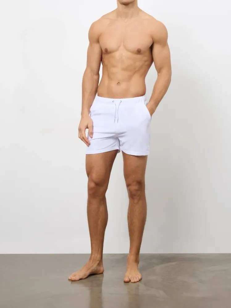 in White Leisure Daily Swim Short