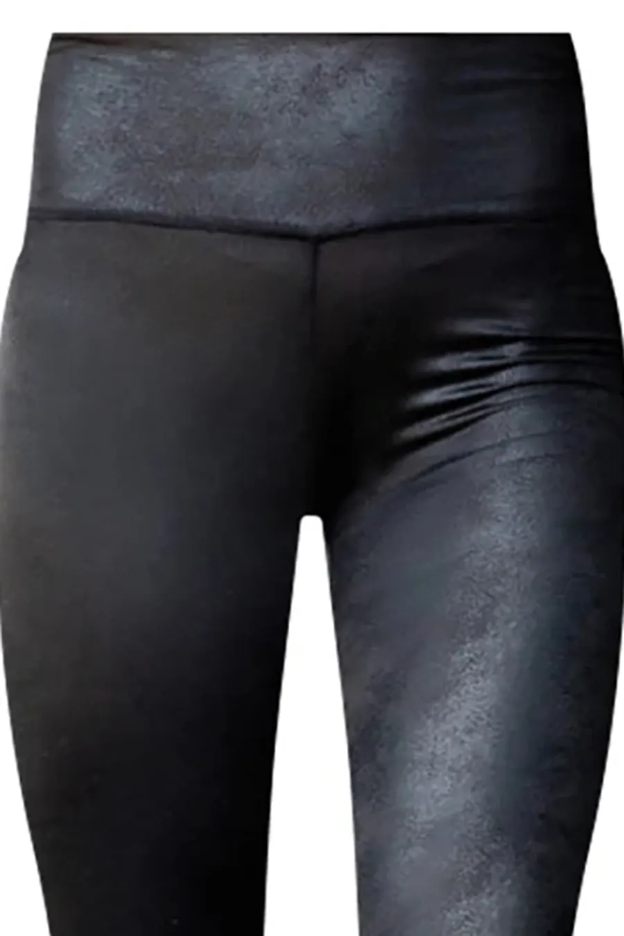 Black Faux Leather Leggings Black