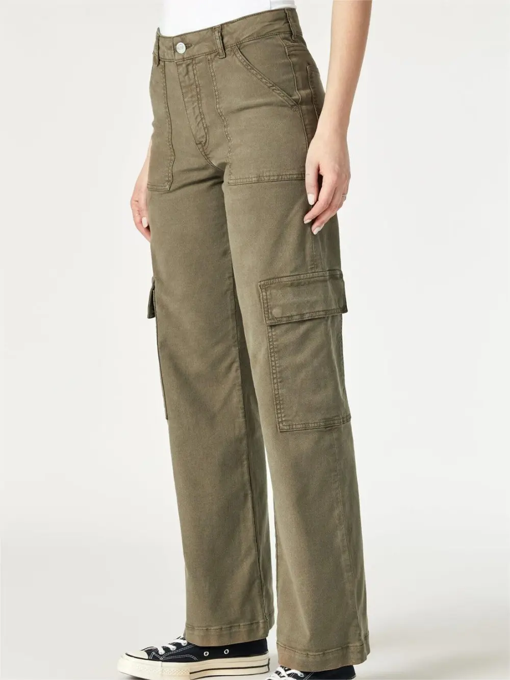 Casual Straight Leg Cargo Pants