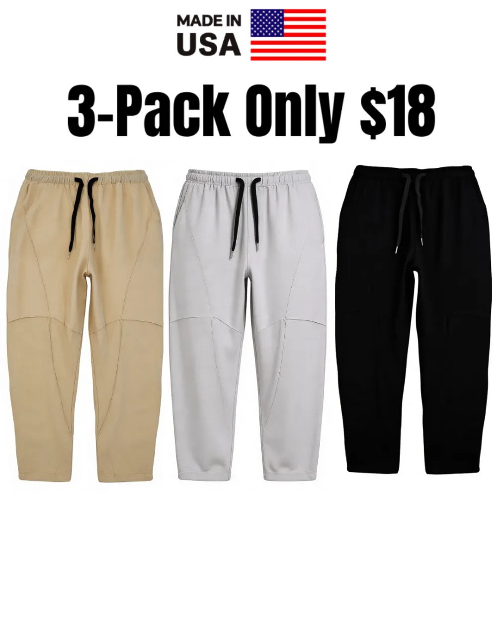 Men's Loose Fit Linen Ankle-Length Pants