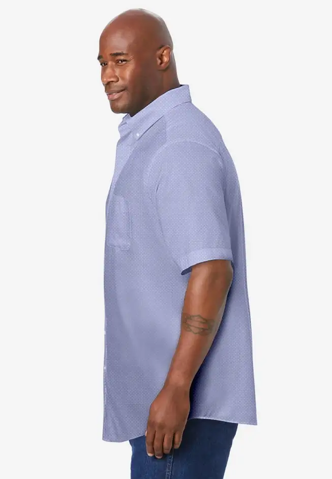 Wrinkle-Free Short-Sleeve Oxford Dress Shirt