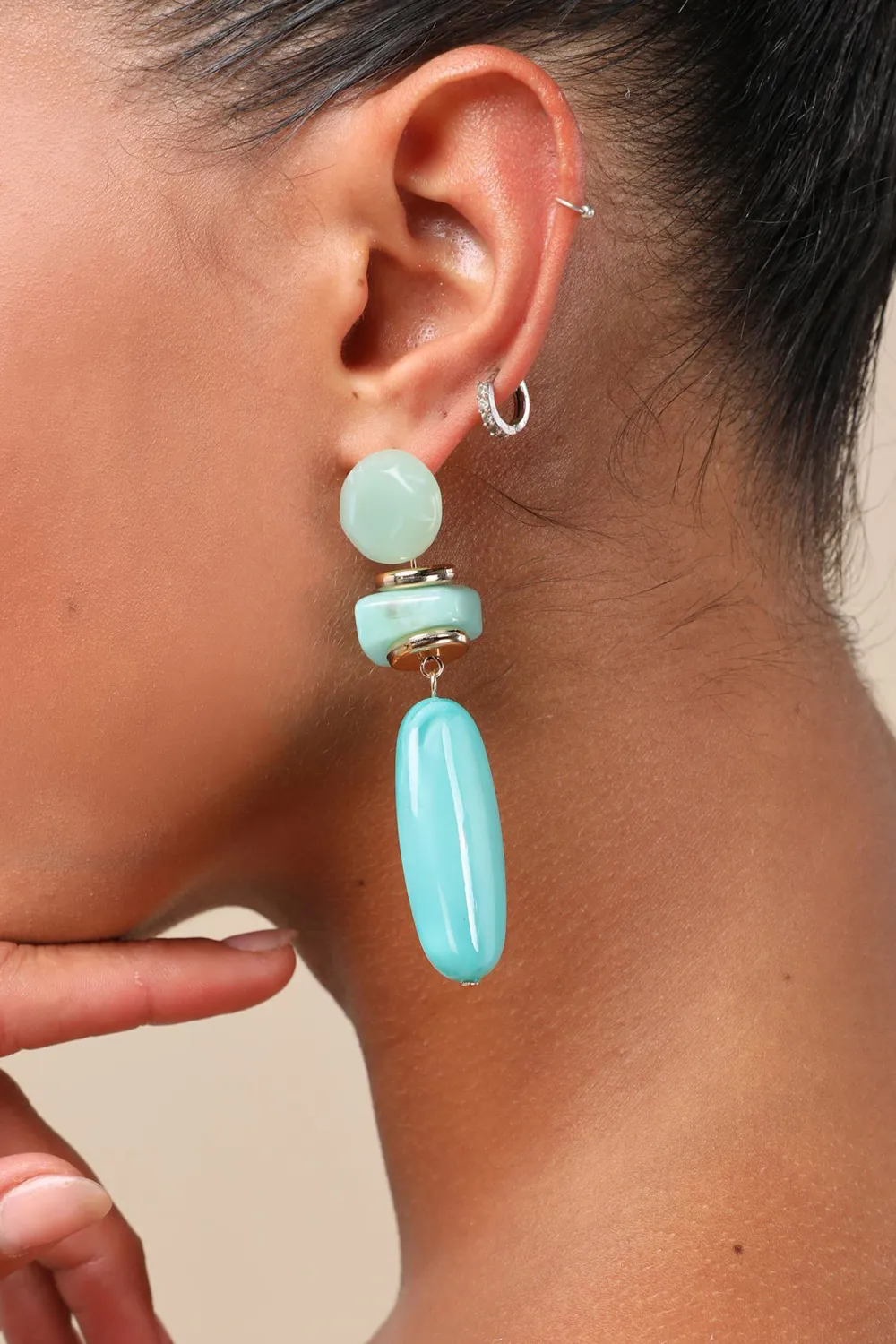 Bohemian Turquoise Drop Earrings