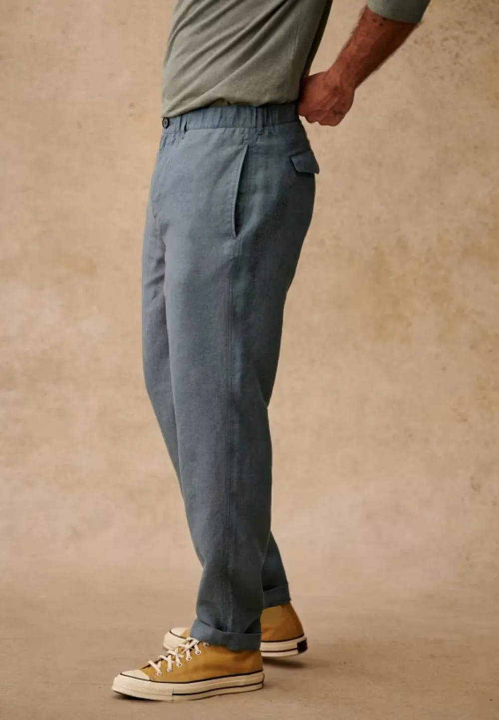 Trousers-Steel Blue