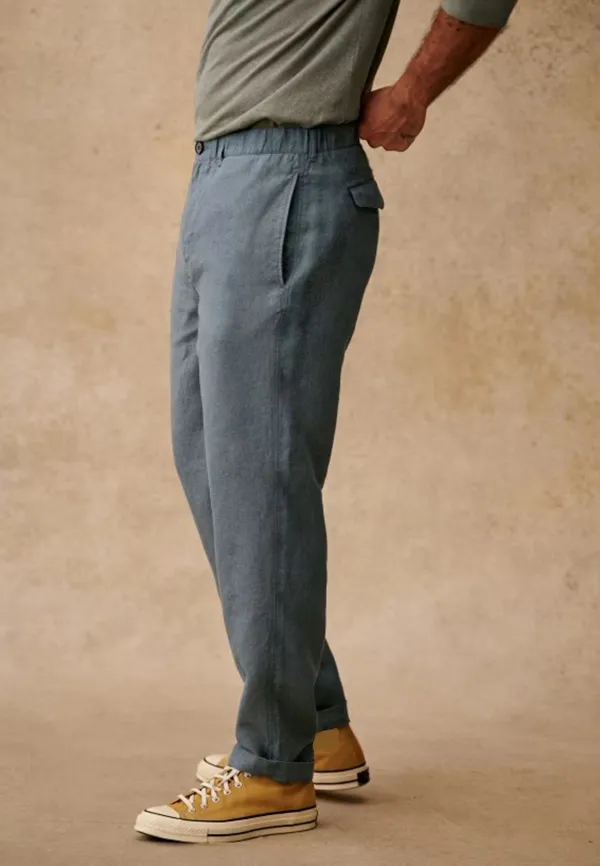 Trousers-Steel Blue