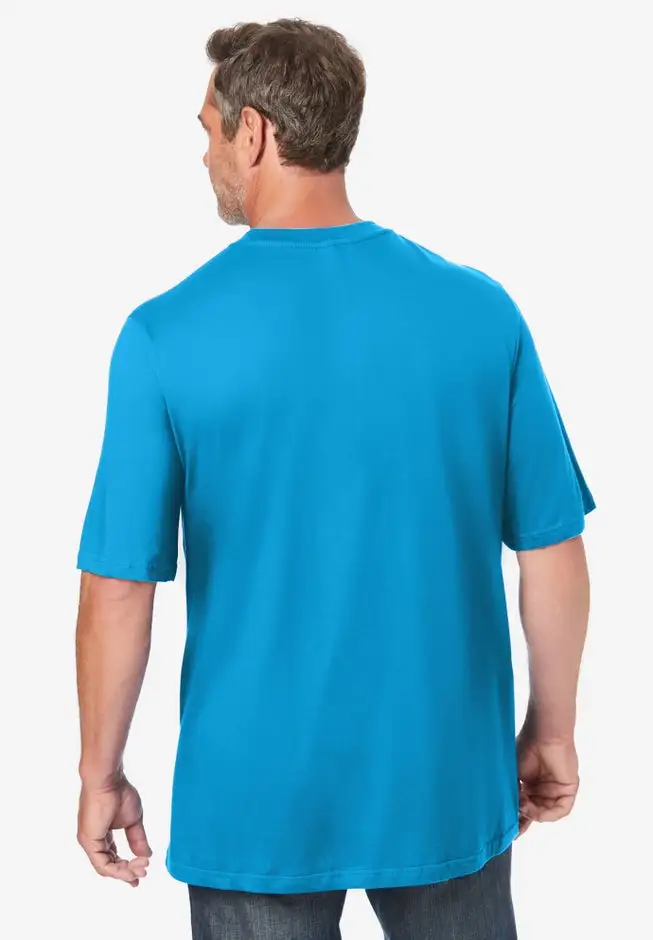 Shrink-Less Lightweight Pocket Crewneck T-Shirt