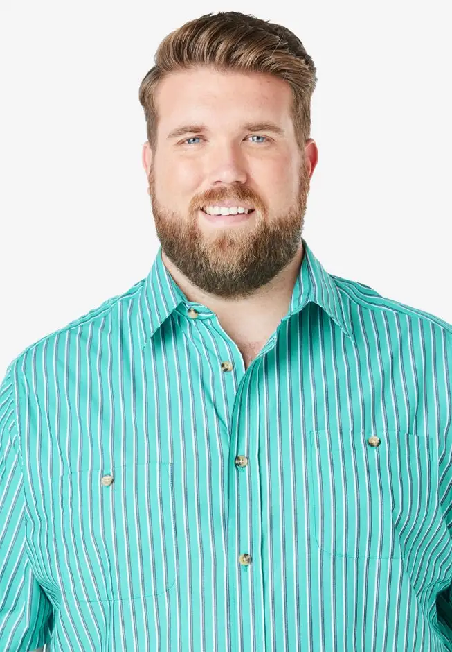 Striped Short-Sleeve Sport Shirt