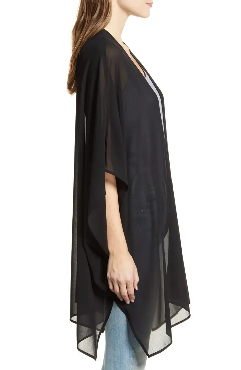 Casual Regular Chiffon Wrap