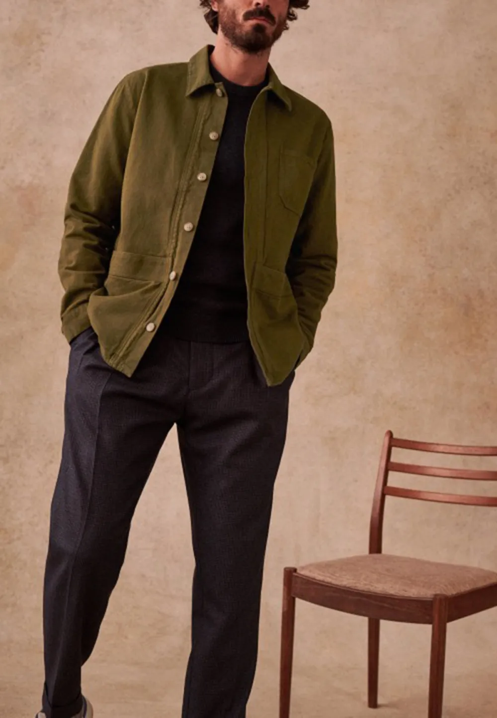 Jacket-Dark Khaki