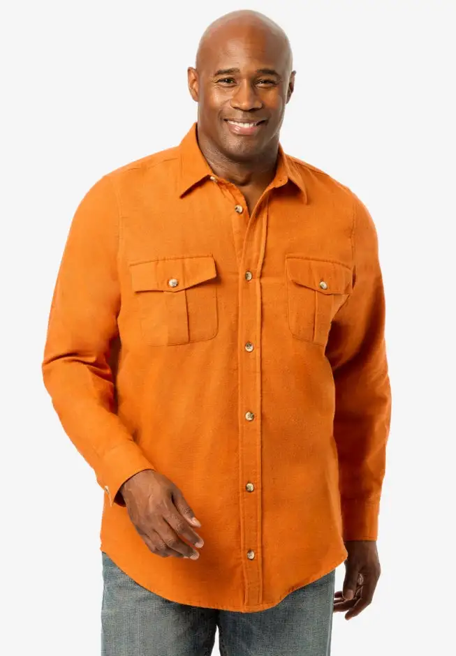 Signature Solid Flannel Shirt