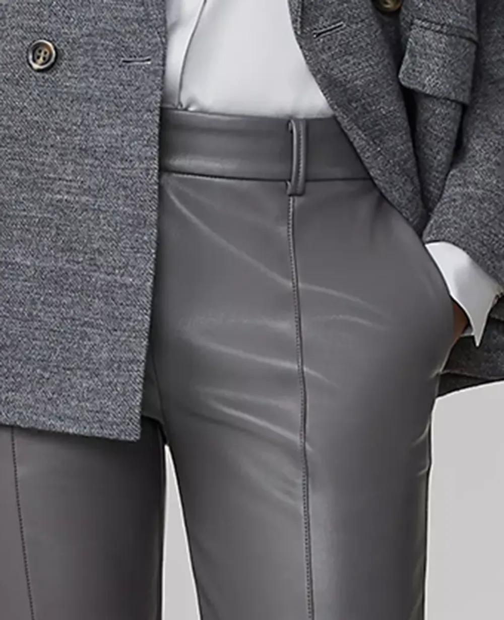 The Faux Leather Trouser