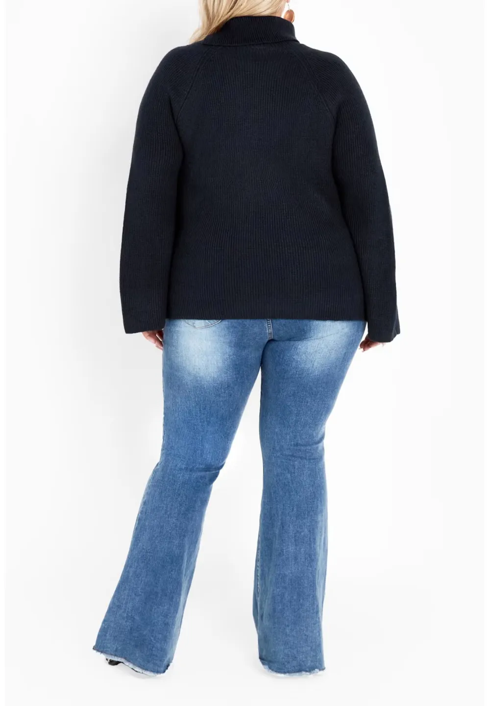 Asymmetric Button Sweater With Lapel