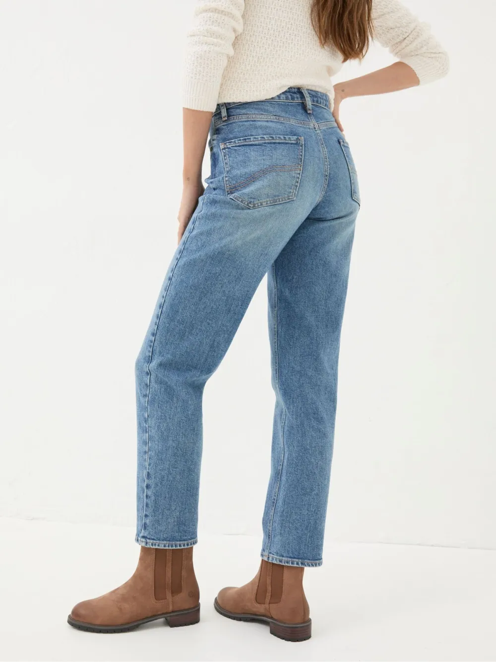 Blue Denim Boyfriend Jeans