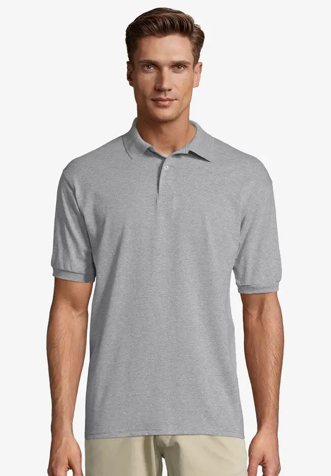 Hanes® Cotton-Blend EcoSmart® Jersey Polo