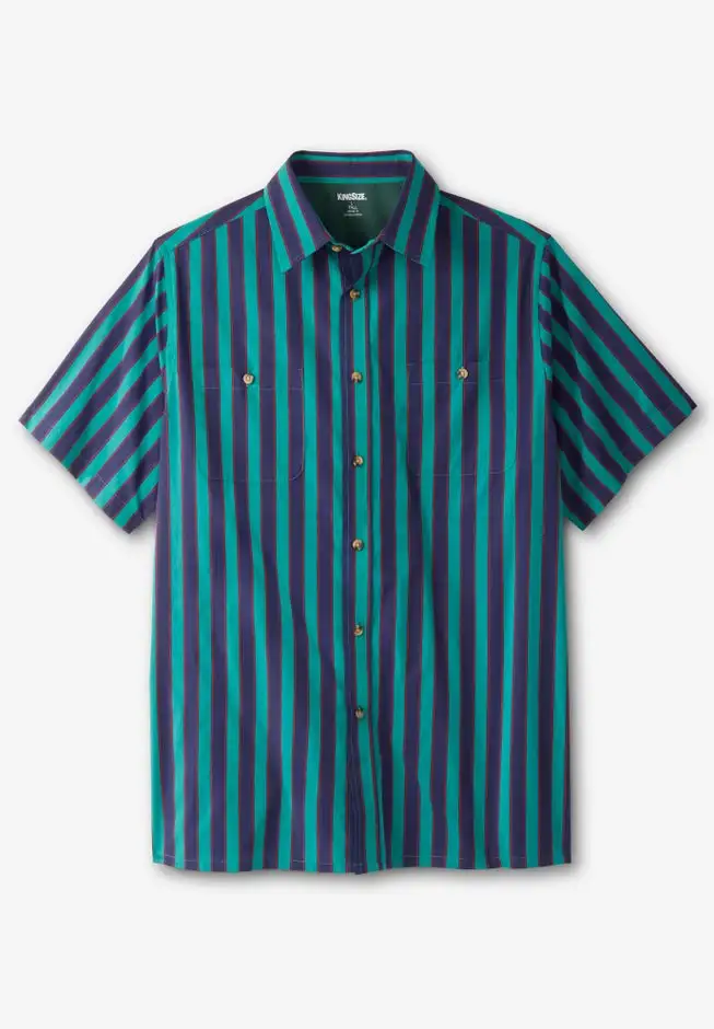 Striped Short-Sleeve Sport Shirt