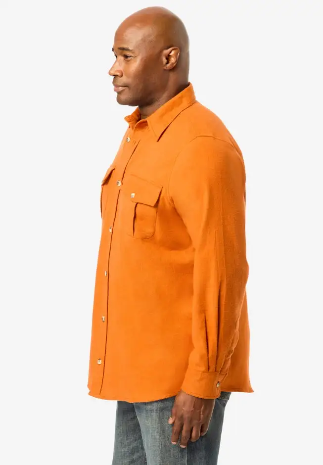 Signature Solid Flannel Shirt