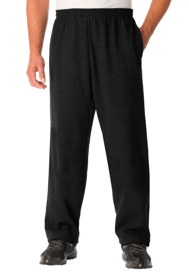 Fleece Open-Bottom Sweatpants