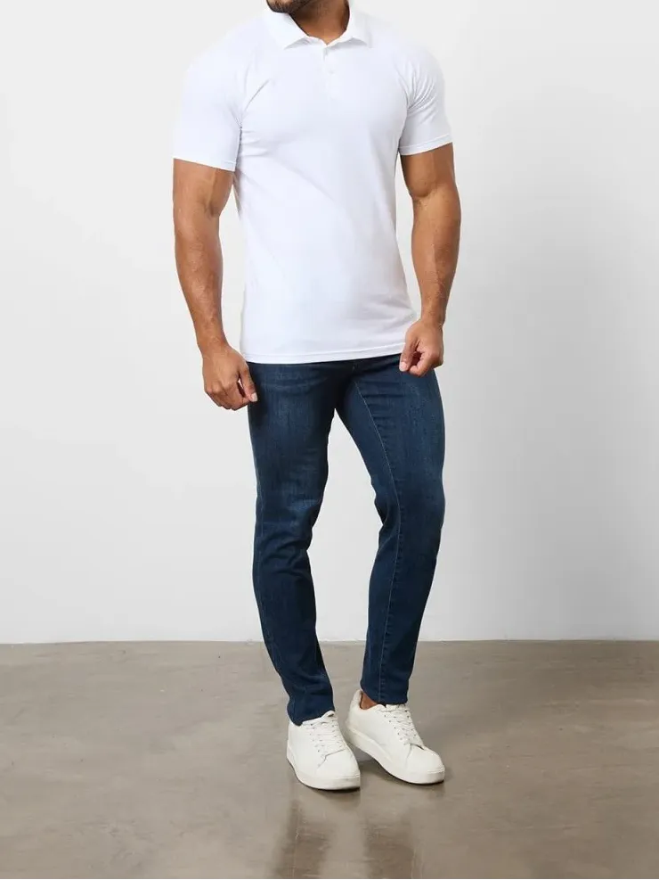 Soft Simple Leisure Athletic Polo 5-Pack