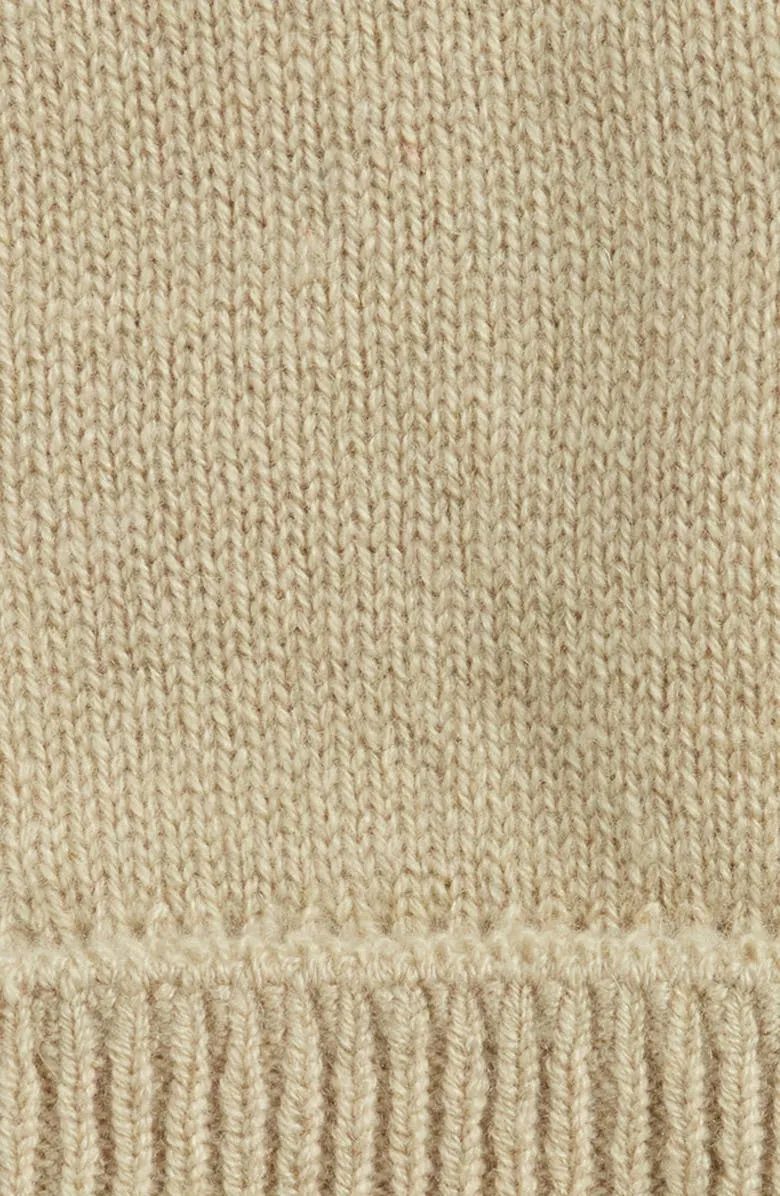 Equestrian Knight Design Embroidered Cashmere Blend Gloves