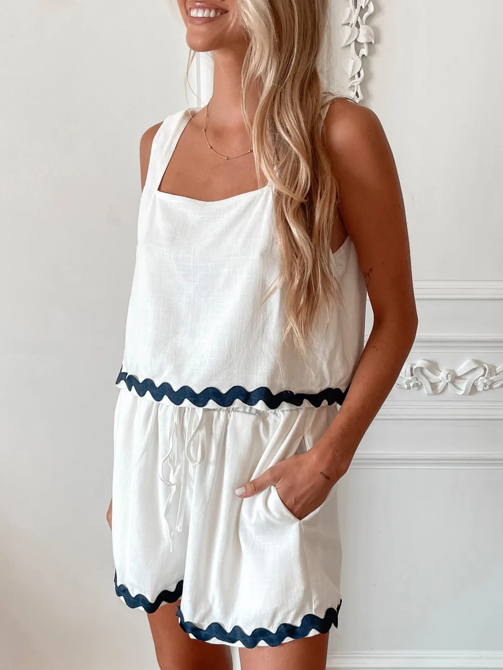 Casual Style Gingham Top