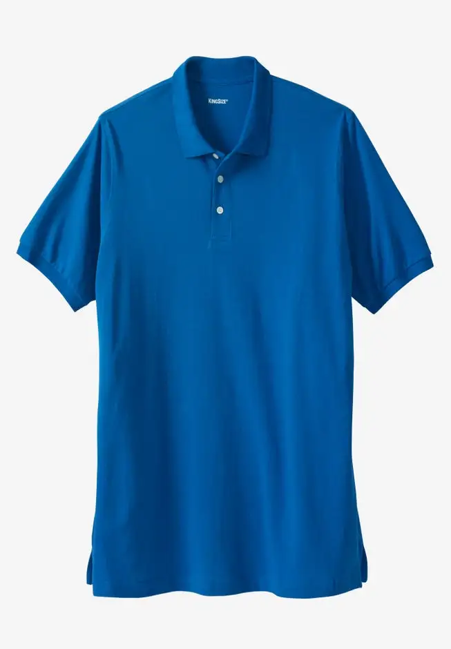 Longer-Length Shrink-Less™ Cotton Polo Shirt