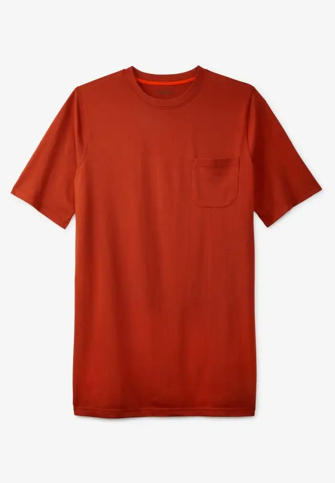 Heavyweight Longer-Length Pocket Crewneck T-Shirt